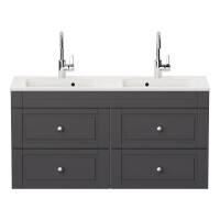 Badmöbel Set 4-teilig Argos Classic 120cm Doppelwaschti