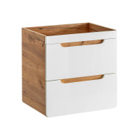 Bad Doppel-Waschplatz ARUBA 140cm | Aufsatzbecken + Regal | 