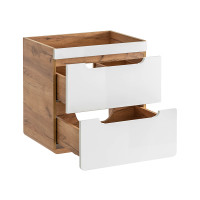 Bad Doppel-Waschplatz ARUBA 140cm | Aufsatzbecken + Regal | 