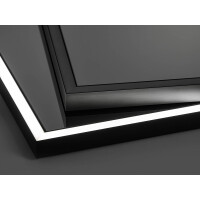 Badezimmer Spiegel 80 x 65cm | mit rundum LED Beleuchtung 5