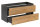 Badmöbel Hänge-Waschtisch Posadas 2-120cm | Abdeckplatte grau | dunkelgrau-eiche