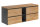 Badmöbel Hänge-Waschtisch Posadas 140cm | Abdeckplatte eiche | dunkelgrau-eiche