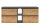 Badmöbel Hänge-Waschtisch Posadas 140cm | Abdeckplatte grau | dunkelgrau-eiche