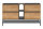 Badmöbel Stand-Waschtisch Posadas 140cm | Abdeckplatte grau | dunkelgrau-eiche