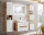 Badezimmer Waschplatz ARUBA 60cm | mit Einbau-Waschbecken | eiche-weiß
