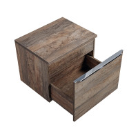 Badezimmer Set 3-teilig OAKLEE 60cm | Aufsatz-Becken | Rauch