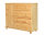 Kommode 1-türig + 4 Schubladen 120  x 100cm | Kiefer massiv naturell