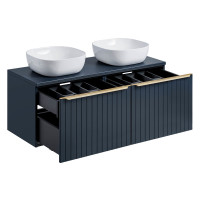 Badezimmer Set 2-teilig BLUSKAND 120cm | inkl. Aufsatz-Wasch