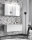Badezimmer Set 2-tlg Whitskand 60cm | Aufsatzbecken | weiß-graueiche