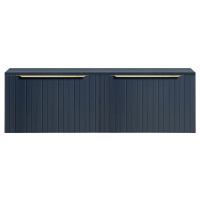Badezimmer Blauer Waschplatz Bluskand 160cm | Becken wei&szl