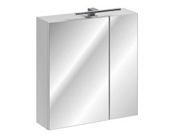 Badezimmer Set 4-tlg Whitskand 90cm | Aufsatzbecken | weiß-graueiche