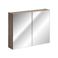 Badezimmer Set 4-teilig OAKLEE 160cm | Aufsatz-Becken | Rauc