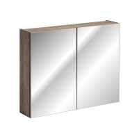 Badezimmer Set 4-teilig OAKLEE 180cm | Aufsatz-Becken | Rauc