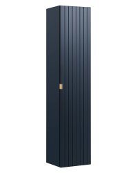 Badezimmer Set 4-teilig BLUSKAND 120cm | inkl. Aufsatz-Waschbecken weiß | Deep Blue