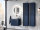 Badezimmer Set 4-teilig BLUSKAND 60cm II | inkl. Aufsatz-Waschbecken weiß | Deep Blue