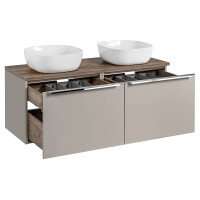 Badezimmer Doppel-Waschplatz TRUFFEAU 120cm mit Becken | Tr&
