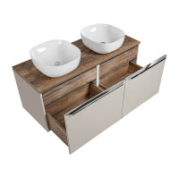 Badezimmer Doppel-Waschplatz TRUFFEAU 120cm mit Becken | Tr&