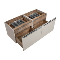 Badezimmer Doppel-Waschplatz TRUFFEAU 120cm mit Becken | Tr&