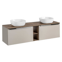 Badezimmer Set 3-teilig TRUFFEAU 180cm | 2x Becken |...