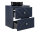 Badezimmer Set 3-teilig BLUMOND 60cm | Aufsatzbecken SW | Dark Blue