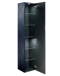 Badezimmer Set 3-teilig BLUMOND 120cm | Einbau-Waschbecken | Dark Blue