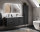 Badezimmer Set 4-teilig BLACKENED 120cm | inkl. Aufsatz-Waschbecken weiß | schwarz