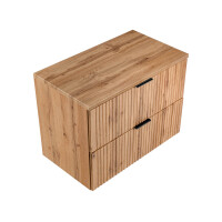 Badezimmer Waschplatz Portree 80cm | Oberplatte oak | Wotan-
