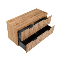 Badezimmer Waschplatz Portree 120cm | Oberplatte oak | Wotan