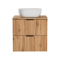 Badezimmer Set 3-teilig PORTREE 60cm | Aufsatzbecken | Wotan