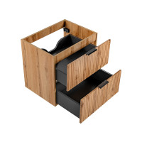 Badezimmer Set 2-teilig PORTREE 60cm | Einbaubecken wei&szli