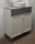 Badezimmer Stand-Waschplatz ALDEREN 70cm | Waschbecken schwarz matt | weiß & betonoptik