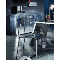 Sideboard Flight77 150cm | Mangoholz & MDF mit Alu besch