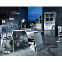 Sideboard Flight77 150cm | Mangoholz & MDF mit Alu besch