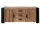 Sideboard "Wigtown" 190cm | abgesetzt mit schwarzem Metall | Teak Antikfinish