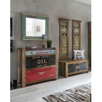 Spiegel "Bay Lake" 70 x 80cm | recycelter Altholz 