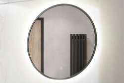Badezimmer Spiegel rund 60cm mit LED Touch-Beleuchtung |...