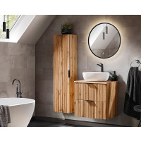 Badezimmer Spiegel rund 60cm mit LED Touch-Beleuchtung | sch