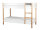 Kinder Etagenbett mit integrierter Leiter, inkl. Lattenrost | weiß- natur