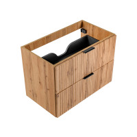 Badezimmer Waschplatz Portree 80cm | Oberplatte black | Wota