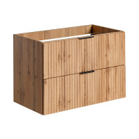 Badezimmer Waschplatz Portree 80cm | Oberplatte black | Wota