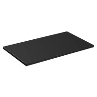 Badezimmer Waschplatz Portree 80cm | Oberplatte black | Wotan-Eiche