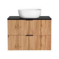 Badezimmer Waschplatz Portree 80cm | Becken weiß |...