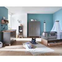 Babyzimmer Kleiderschrank NOAH 3-türig | mit Türd&