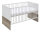 Babyzimmer Möbel-Set ELSA 5-teilig | haptische Dekor- Oberflächen | weiß-eiche