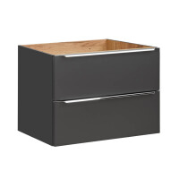 Badezimmer Waschplatz CAPRI 80cm | Unterbaumontage | schwarz