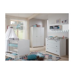 Babyzimmer Schubkasten ELIAS | für Kinderbett 70 x 140cm | weiß