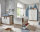 Babyzimmer Wandregal ELSA | 78cm haptische Dekor- Oberflächen | weiß-eiche