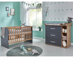 Babyzimmer Möbel-Set ALLEGRA 2-teilig | robuste...