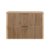 Bad Set 3-teilig TRIBUNE 80cm | Becken black | Schwarz - Wot