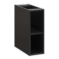 Bad Waschplatz Tribune 100cm | Ub Regalfach | Schwarz - Wota